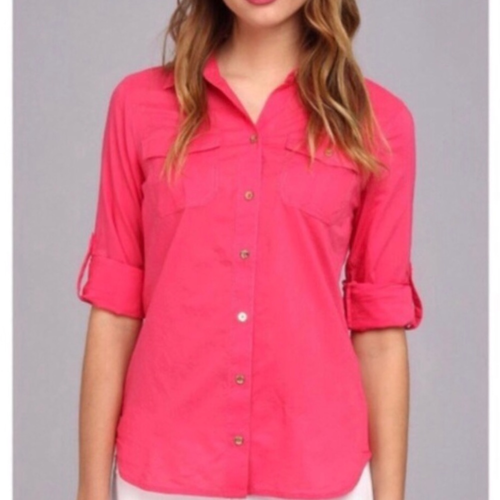 EUC Lilly Pulitzer Cruiser Camp Shirt